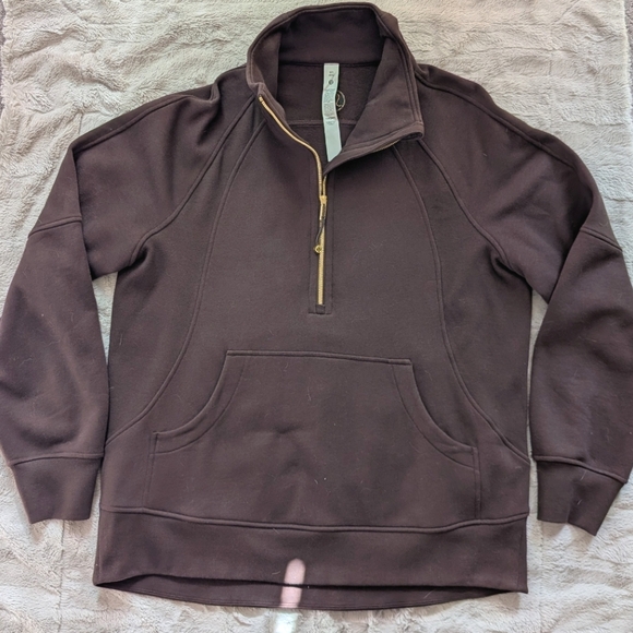 lululemon athletica Sweaters - Lululemon Scuba Oversized Funnel-Neck Half-Zip Long Sweatshirt